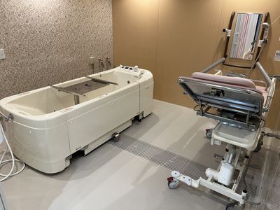 最新設備の浴室