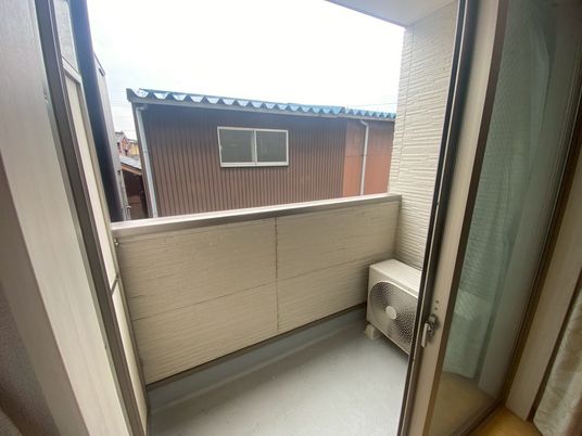 開放感のあるバルコニー