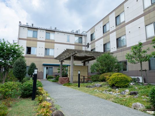 ゆったり過ごせる中庭