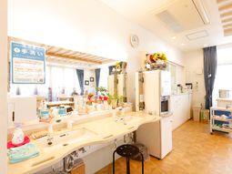 明るい洗面台スペース