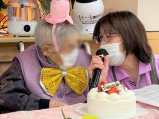 笑顔の瞬間の場面