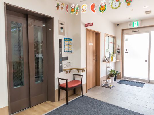 エントランスとエレベーター