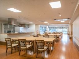 広々とした食堂