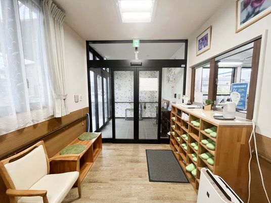 明るいエントランス