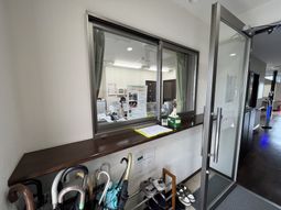 清潔で整った受付