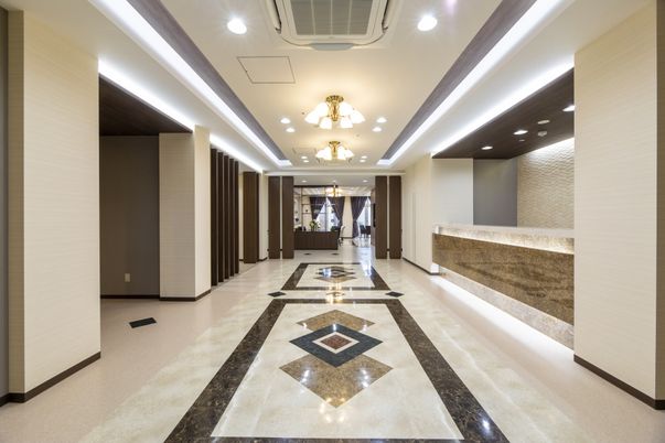 モダンなエントランス