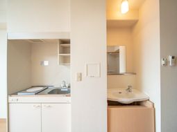 洗面台付きキッチンスペース