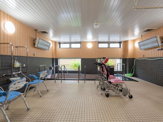 明るい入浴設備