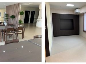 明るい共用空間  