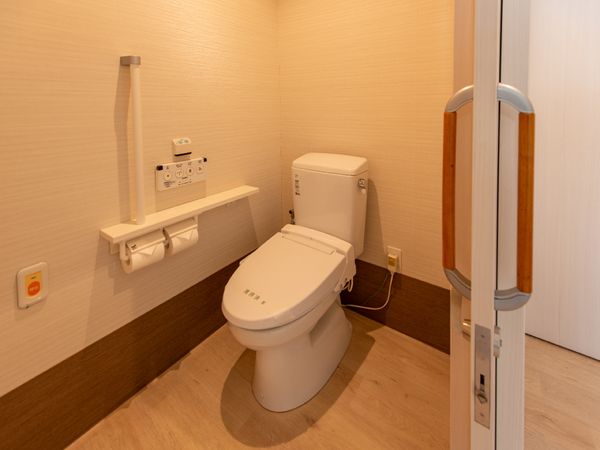 清潔なトイレの設備