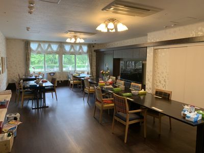 広々とした食堂