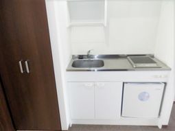 居室のキッチンコーナー