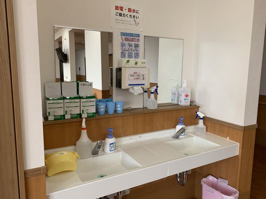 使いやすい洗面台エリア