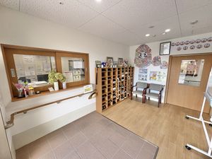 明るいエントランス  