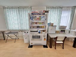 自販機のある休憩室  
