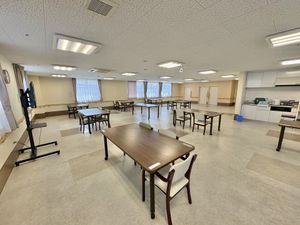 広い食堂の様子  