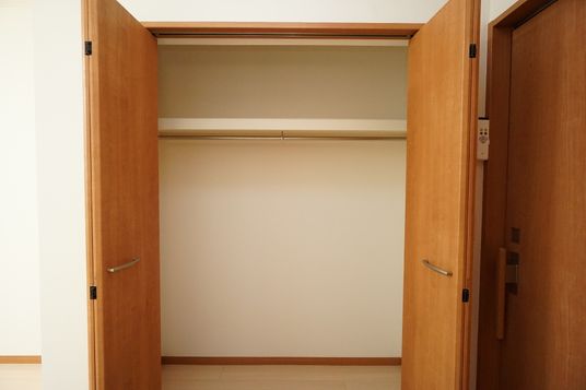 整理された洋室のクローゼット
