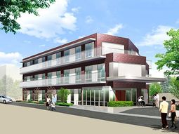 新築っぽい外観の建物