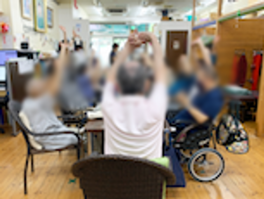和やかな機能訓練室