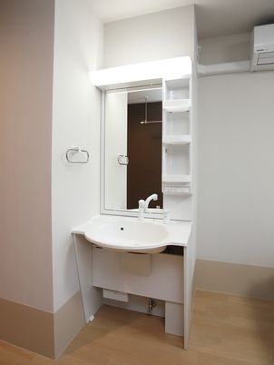 シンプルな洗面台