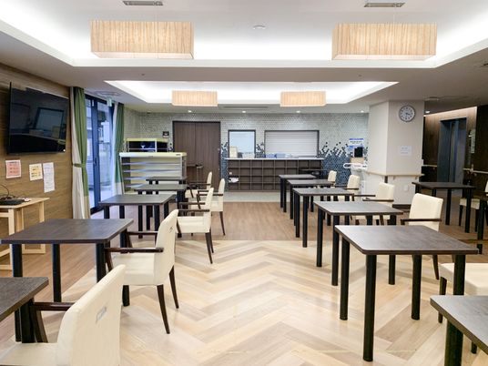 清潔感のある食堂