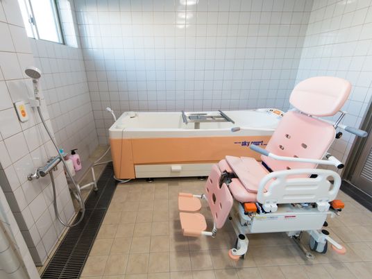 清潔な浴室設備