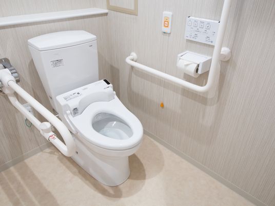 バリアフリー設計のトイレ