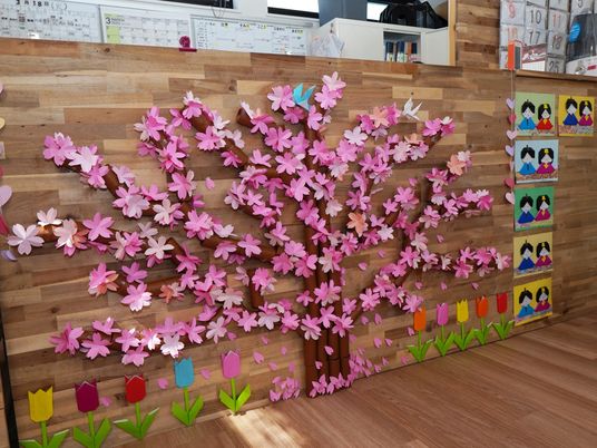 色鮮やかな壁の装飾