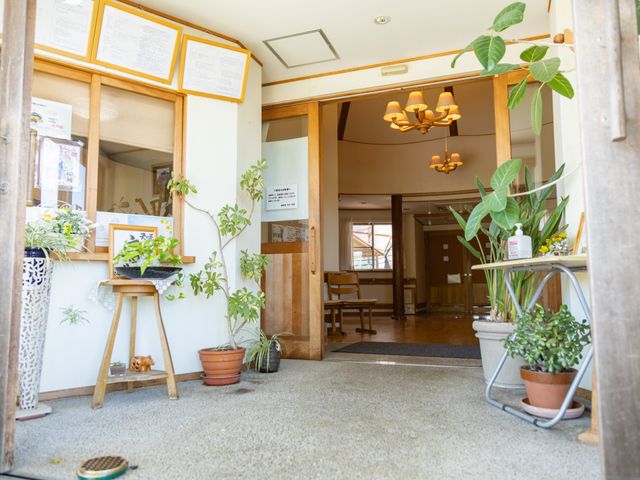 温もりあるエントランス