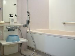 清潔な浴室の一角