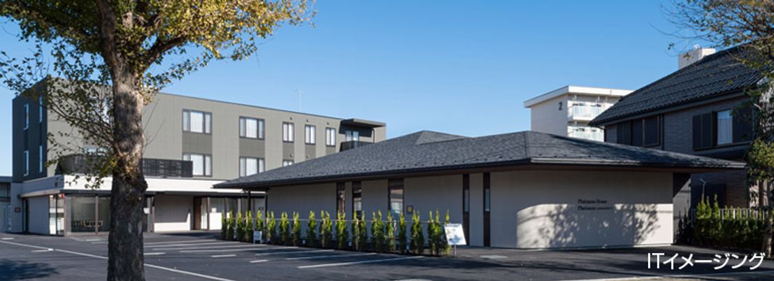 広々とした外観