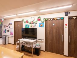 共有スペースのテレビコーナー