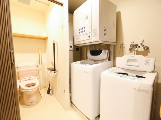 清潔な洗濯設備
