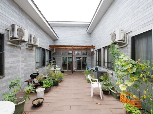 緑あふれる共用スペース