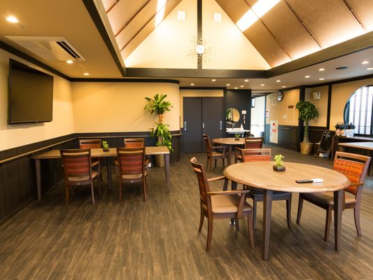 共有スペースの快適な居間