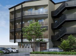 現代的な外観の建物