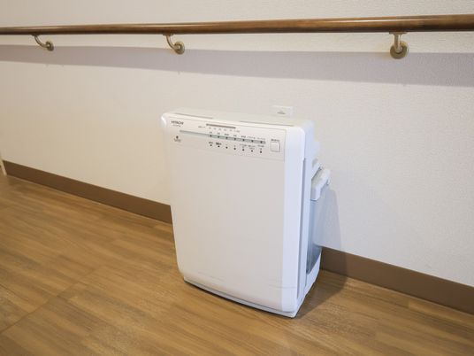 廊下にある洗濯機