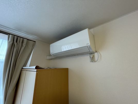 エアコンが設置された居室