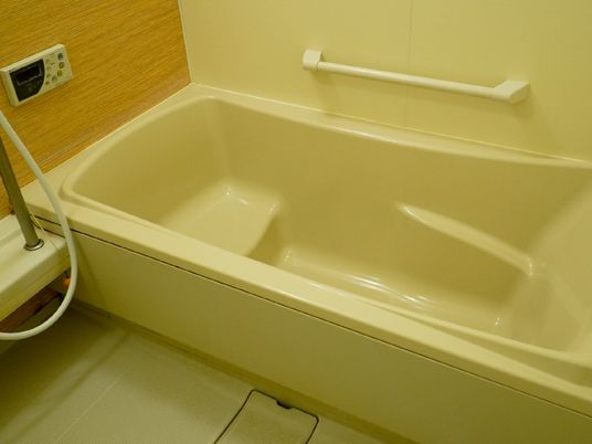 浴槽と手すりの設備