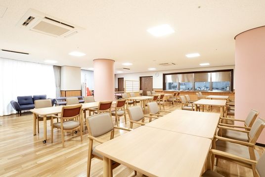 開放的な休憩室