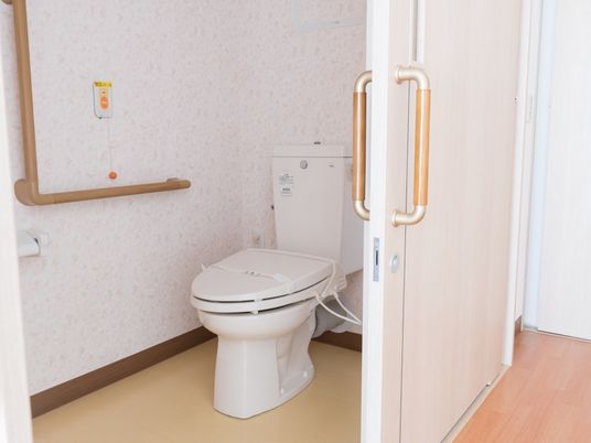 バリアフリー設計のトイレ