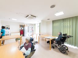 明るい共有スペース