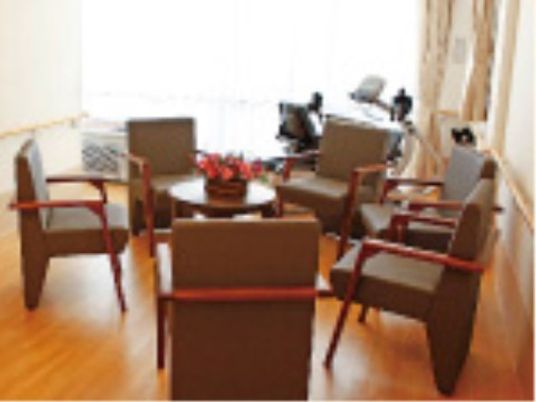 明るい共用スペース