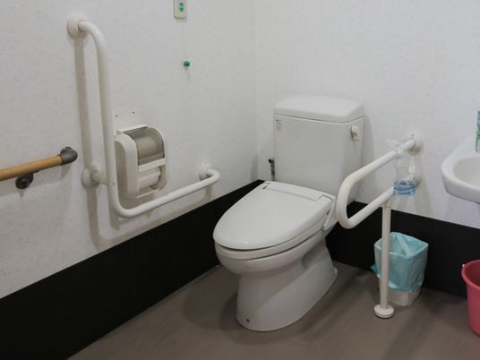 手すり付きトイレ  