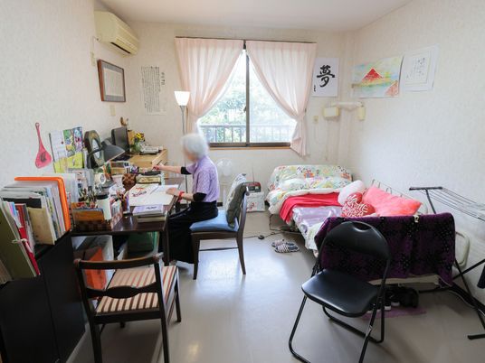 一人が過ごす居室  