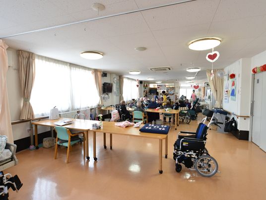 明るい共有スペース