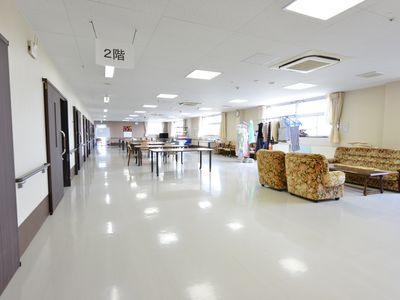 共有スペースの清潔な居室