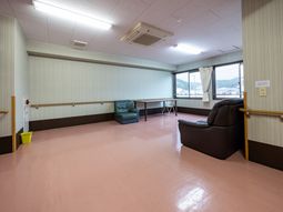明るい休憩室