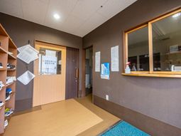 ゆったりとしたエントランス