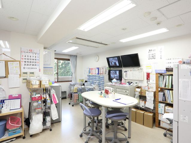 多機能なスタッフルーム 
